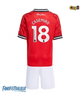 Manchester United Casemiro #18 Echipament de Fotbal Replică 2025-26 Copii Acasa (+ Șorturi)